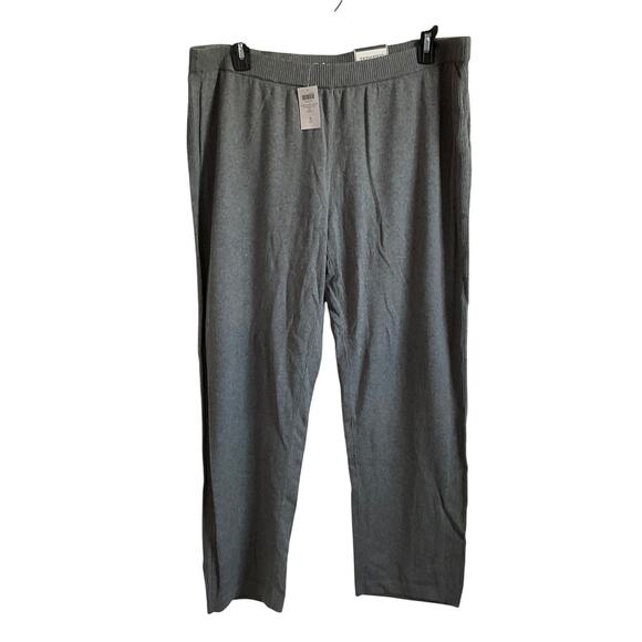 Chico's Pants - Zenergy by Chico’s Cotton Cashmere Side Rib Panel Grey Pants - Size XL NEW‎